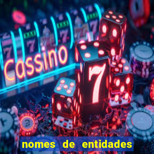 nomes de entidades do mal